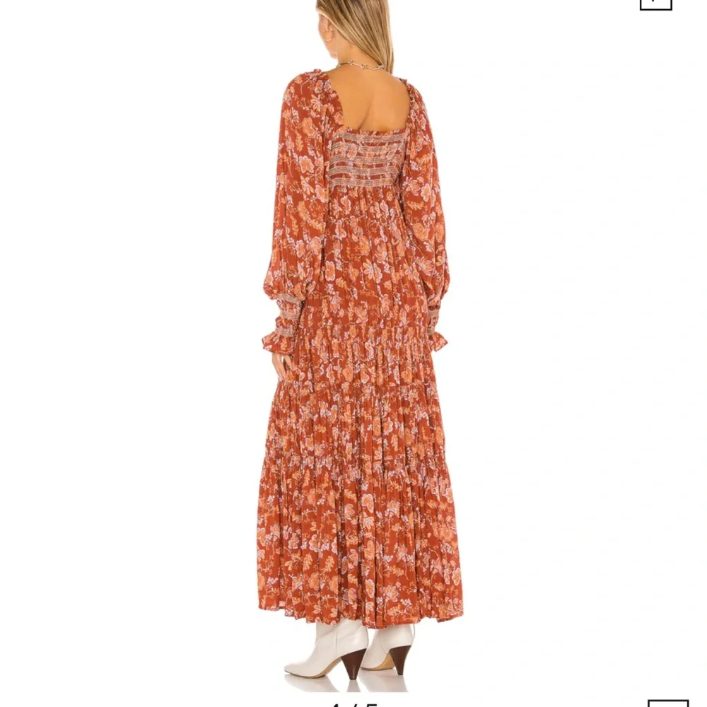Free People Rust Floral Maxi Dress